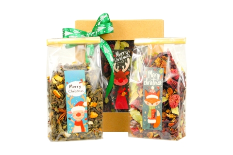 Zestaw (15) HERBAT ŚWIĄTECZNYCH (2x50g) Idealny Na Mikołaja i Święta !!